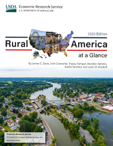 This is the cover image for the Rural America at a Glance: 2023 Edition report.